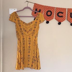 Urban Outfitters yellow floral dress
